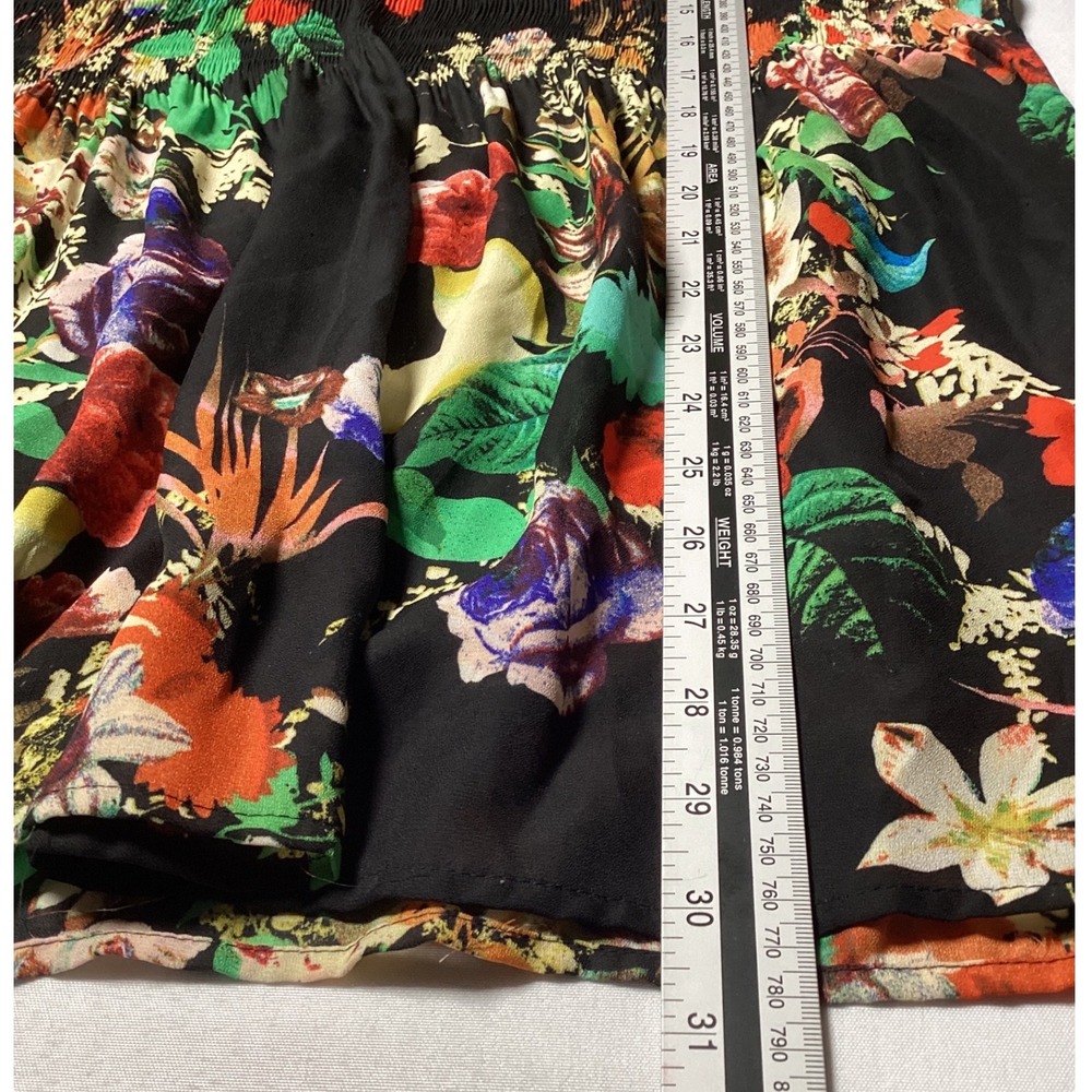 Spense Floral Bell Sleeve Tunic Women Size 2X Smocked Waist Boho Whimsigoth - Picture 7 of 7